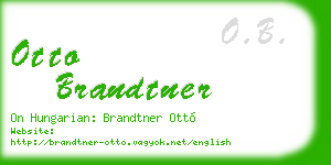 otto brandtner business card